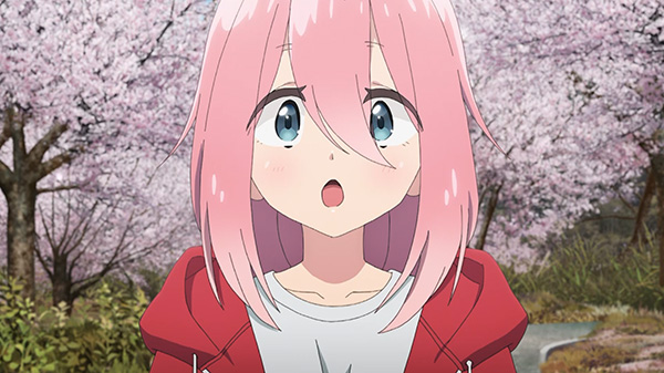 「4月新番」摇曳露营△ 第三季 - 第9话「骑行和樱花巡礼」_果漫社区