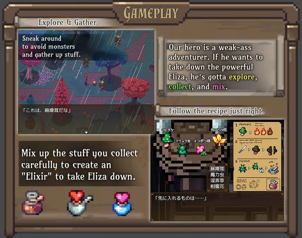 伊丽莎的秘密药水｜Eliza’s Secret Potion｜日文-v1.3+动态CG｜706M｜免安装