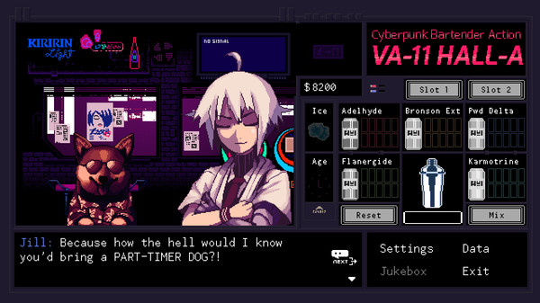 赛博朋克酒保行动｜VA-11 Hall-A: Cyberpunk Bartender Action｜官方中文-v1.2.3.0｜227M｜免安装