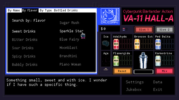 赛博朋克酒保行动｜VA-11 Hall-A: Cyberpunk Bartender Action｜官方中文-v1.2.3.0｜227M｜免安装