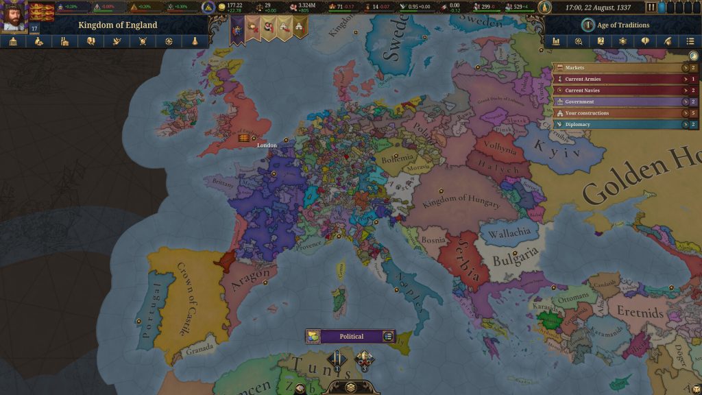 欧陆风云5｜Europa Universalis V｜官方中文终极版-v1.0.9｜16G｜免安装