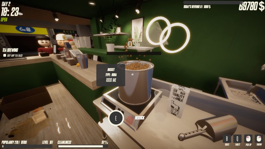 奶茶店模拟器｜Boba Tea Shop Simulator｜官方中文｜1.46G｜免安装